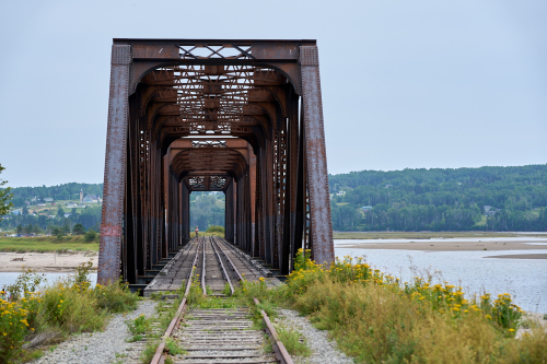 Eau,Plage,Plage Haldimand,Été,Saison,Pont,Suspendu,Région,MRC Côte-de-Gaspé,Haldimand,Jour,Temps